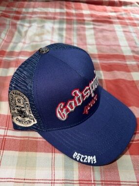Godspeed Embroidered Navy Trucker Hat